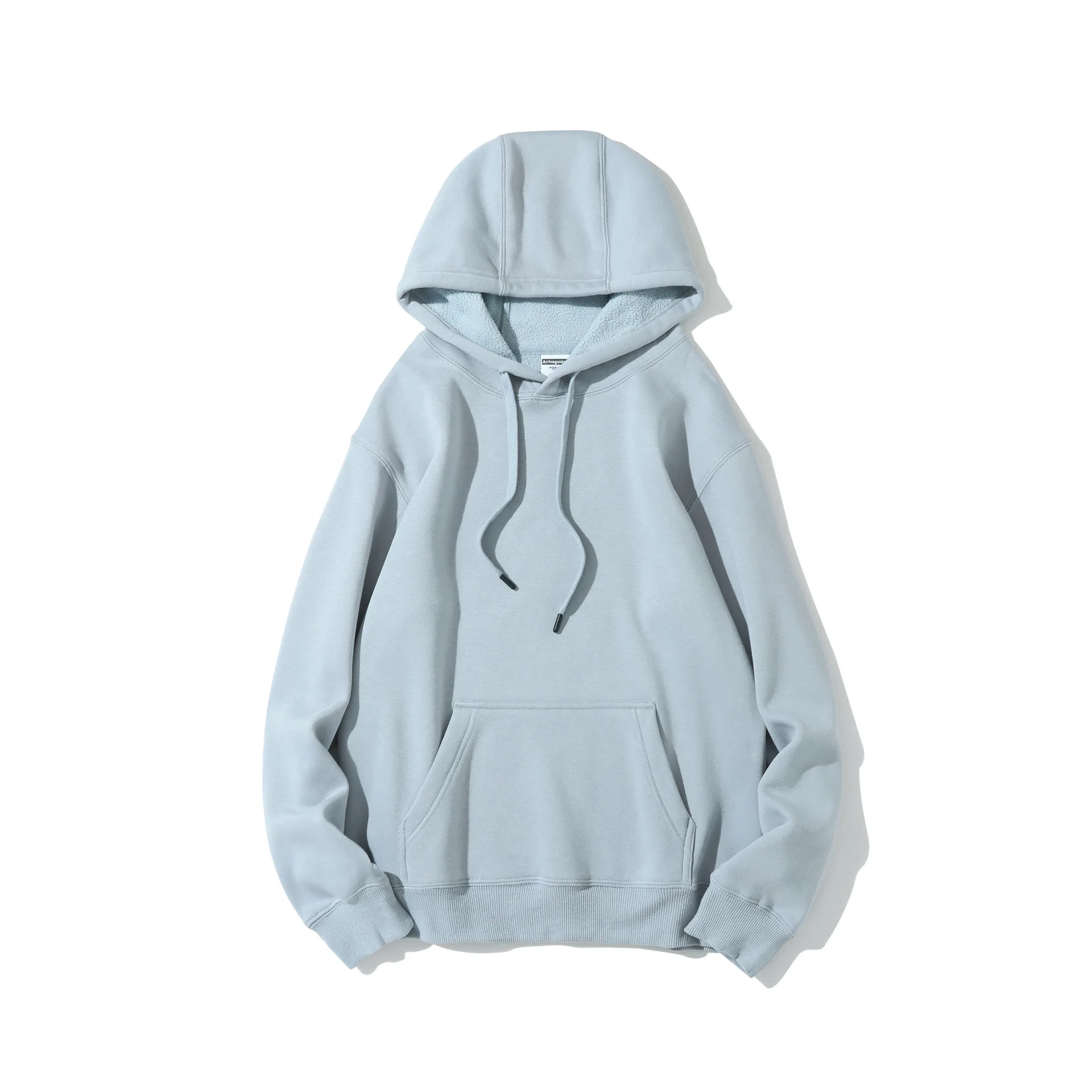 

2021 New Winter Fashion Drawstring Hooded Loose Plus Pullovers Hoodies Sweatshirts Vintage Long Sleeve Fleece Female Chic Tops
