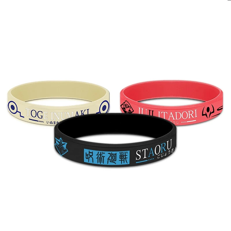 

Anime jujutsu kaisen silicone bracelet two-dimensional bracelet surrounding (luminous type)