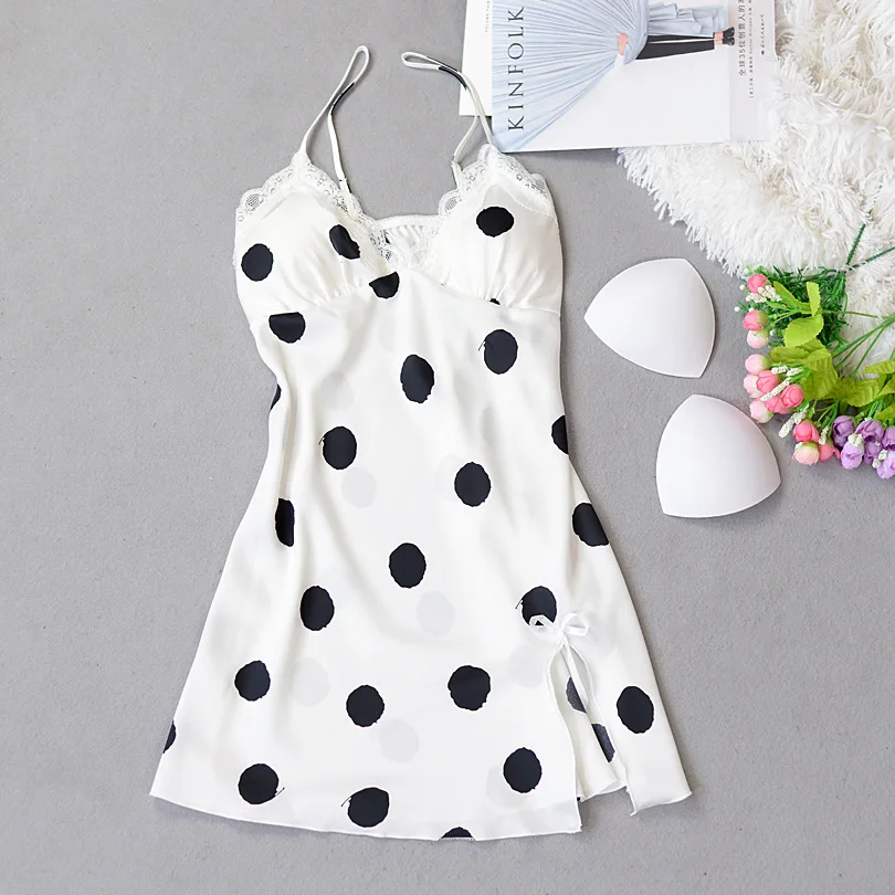 Модная ночная рубашка с цветочным принтом для женщин и девочек одежда сна