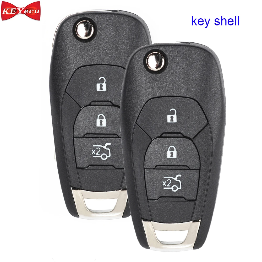 KEYECU 2 шт. для Chevrolet Aveo Cruze 2014 2015 2016 2017 Замена дистанционного ключа автомобиля