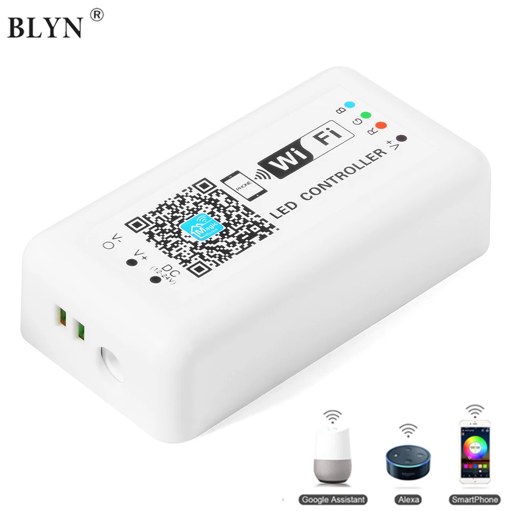 BLYN WI FI RGB Управление Умная Светодиодная лента DC12V 24V Magic Home Для 5050 3528 цветных (RGB)