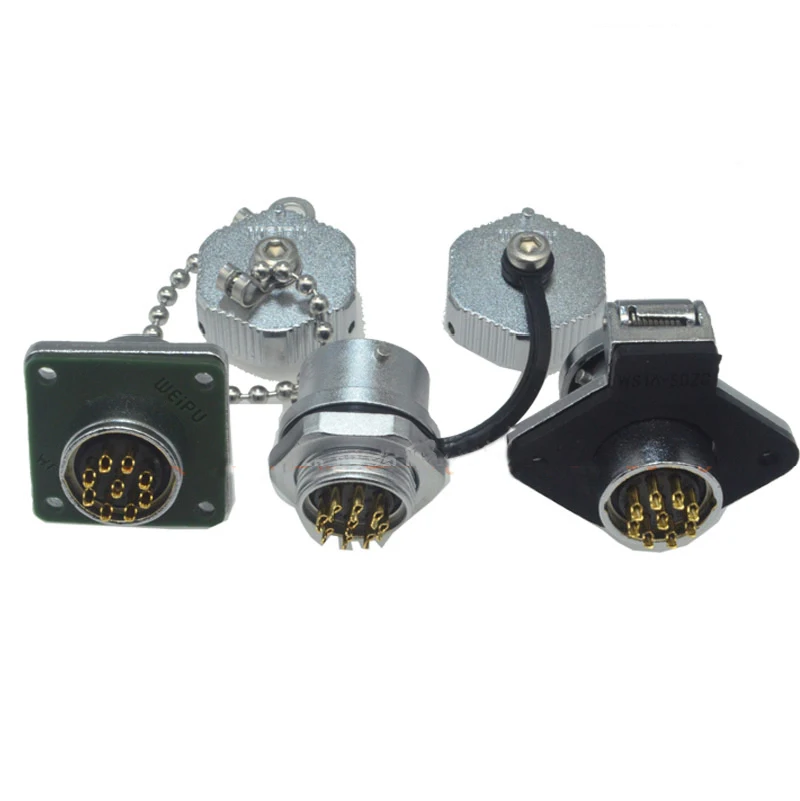 Фланцевая панель с двумя отверстиями настенная розетка 2 3 4 5 6 7 9 12 контактов