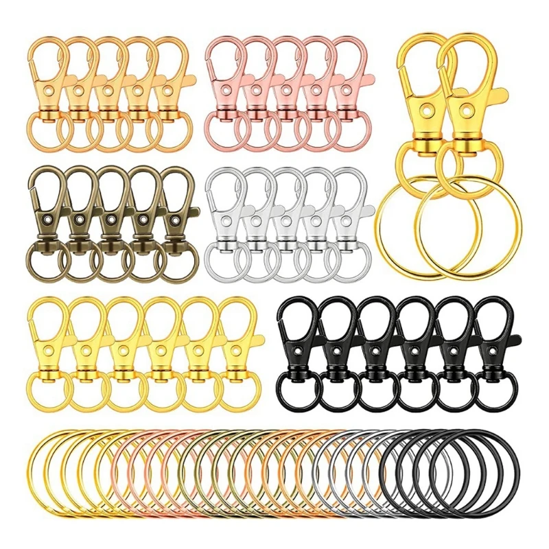 

R58E 120Pcs/lot Jewelry Findings Lobster Clasp Hooks for Necklace Bracelet Chain DIY