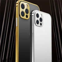 ultra thin metal frame phone case protective cover shell for iphone 1212 mini 12 pro 12 pro max phone