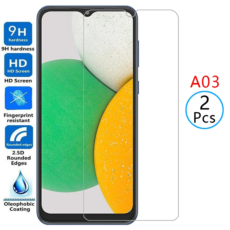 

protective tempered glass for samsung a03 core screen protector on galaxy a 03 03a a03core film samsun samsumg galaxi samsunga03
