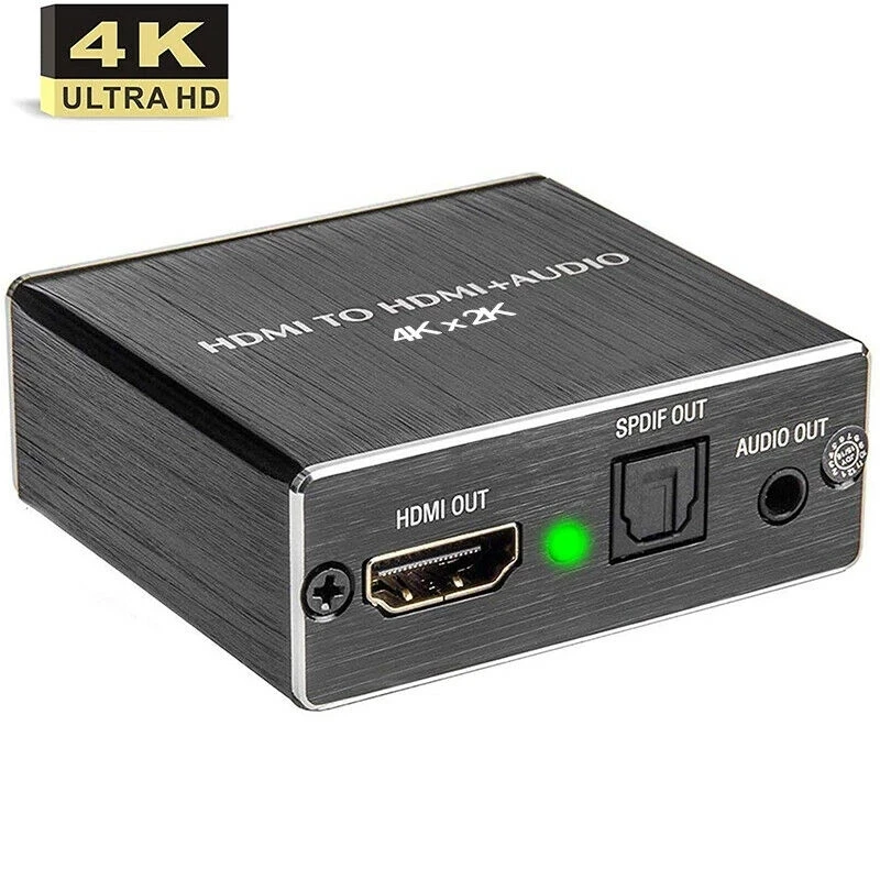 Conversor de Audio Para HDMI, convertidor de extractor Para HDMI Optico Toslink SPDIF, Adaptador HDMI de 3,5mm, Divisor de Audio óptico
