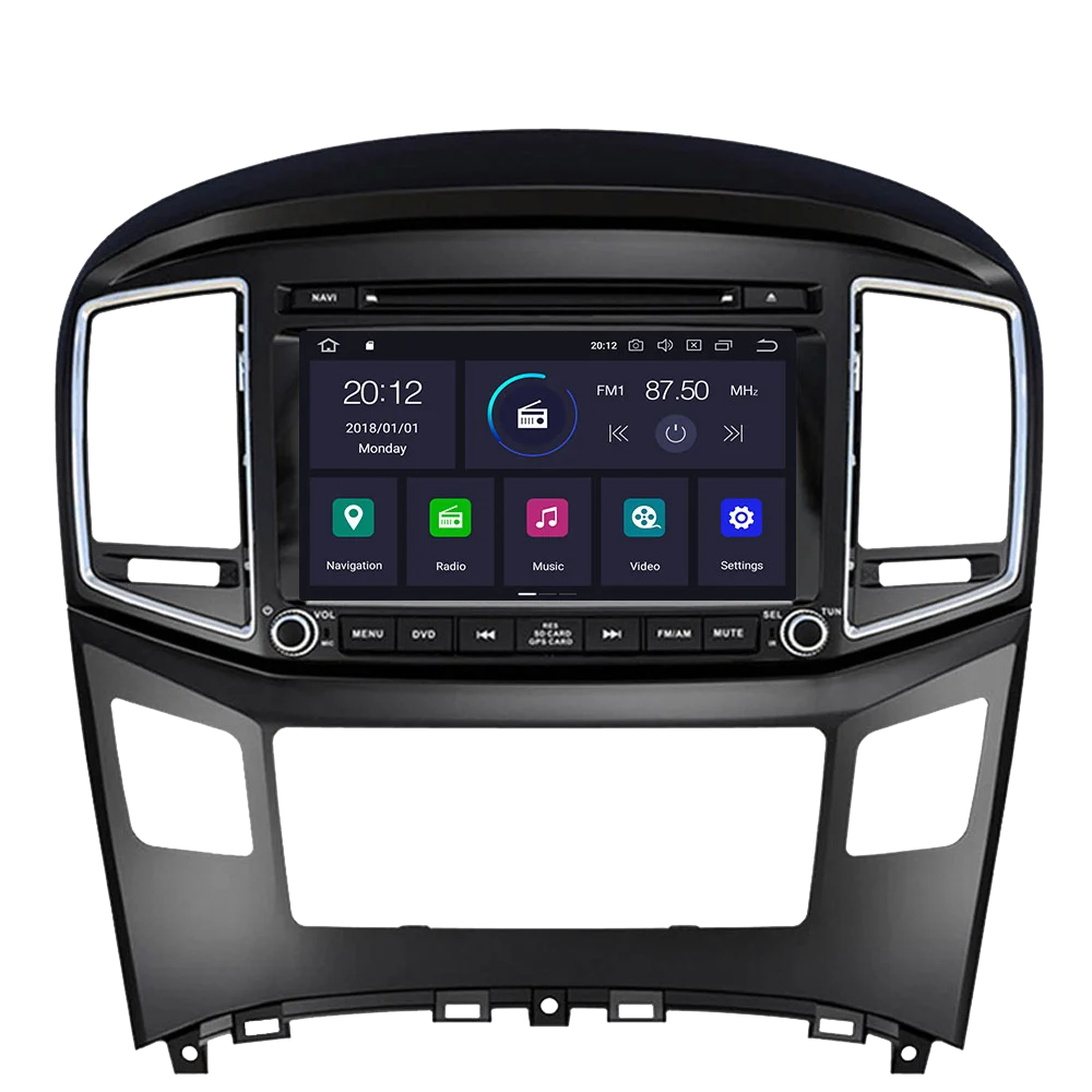 Автомагнитола PX5/PX6 Android 10 GPS-навигация для Hyundai H1 Grand Royale I800 2016 + автомобильный