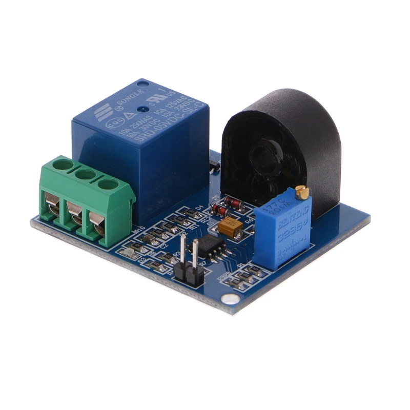 

5A Overcurrent Protection Relay Module AC Current Detection Board 12V/5V Relay