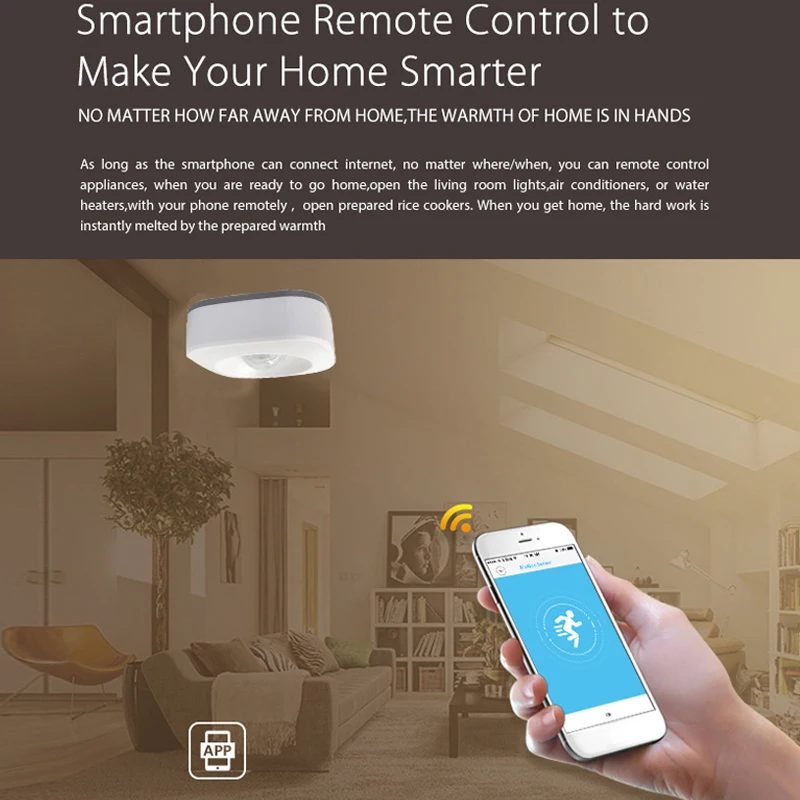 Умный беспроводной детектор движения PIR совместимый с Google Home Smart Alexa Echo GK99|Сенсор и