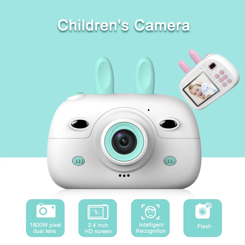 Новый дизайн Улучшенная детская камера 1080P HD SLR с двумя объективами Мини