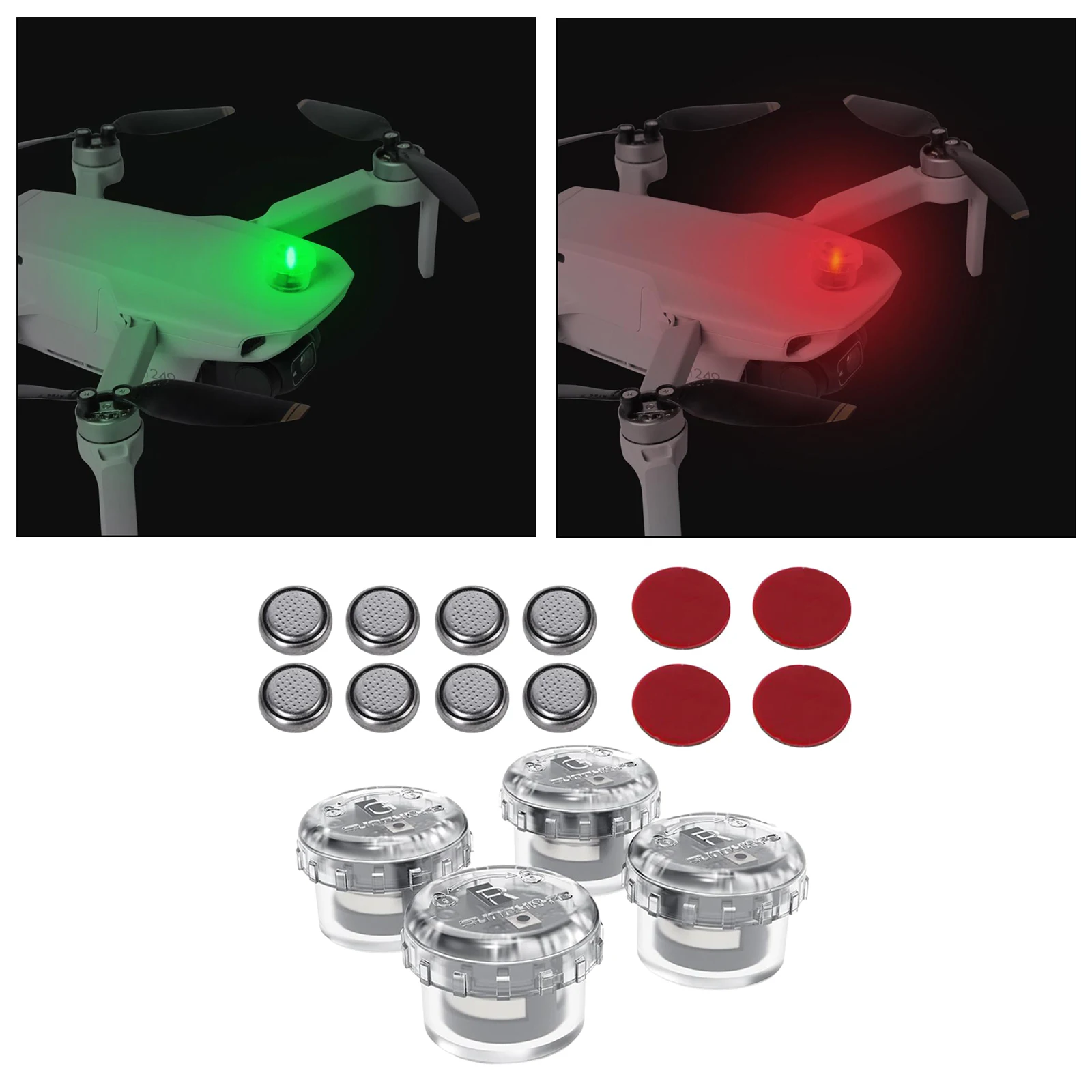 

4 упаковки предупреждающих ламп для DJI Mavic Air 2, аксессуары для Дронов