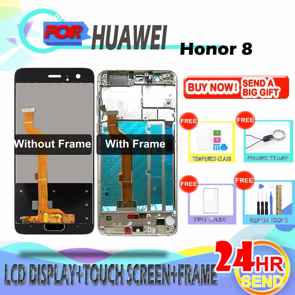 SZHAIYU для huawei Honor 8 Honor8 Frd L09 ЖК дисплей сенсорный экран с рамкой дигитайзер