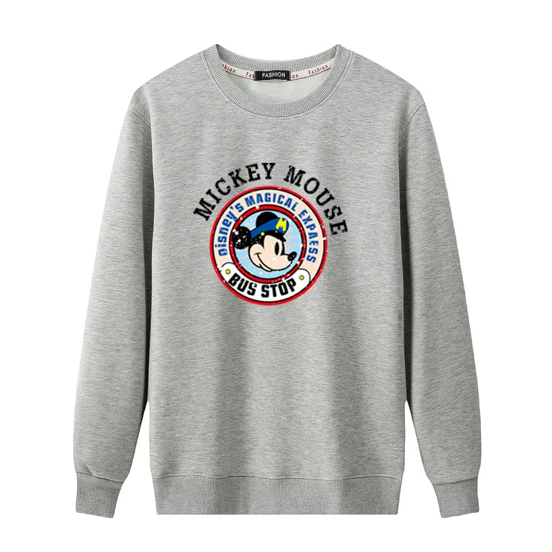 

ZINXINPure cotton sweater mens autumn and winter new style plus velvet trend round neck long sleeve men's trendy brand loose men