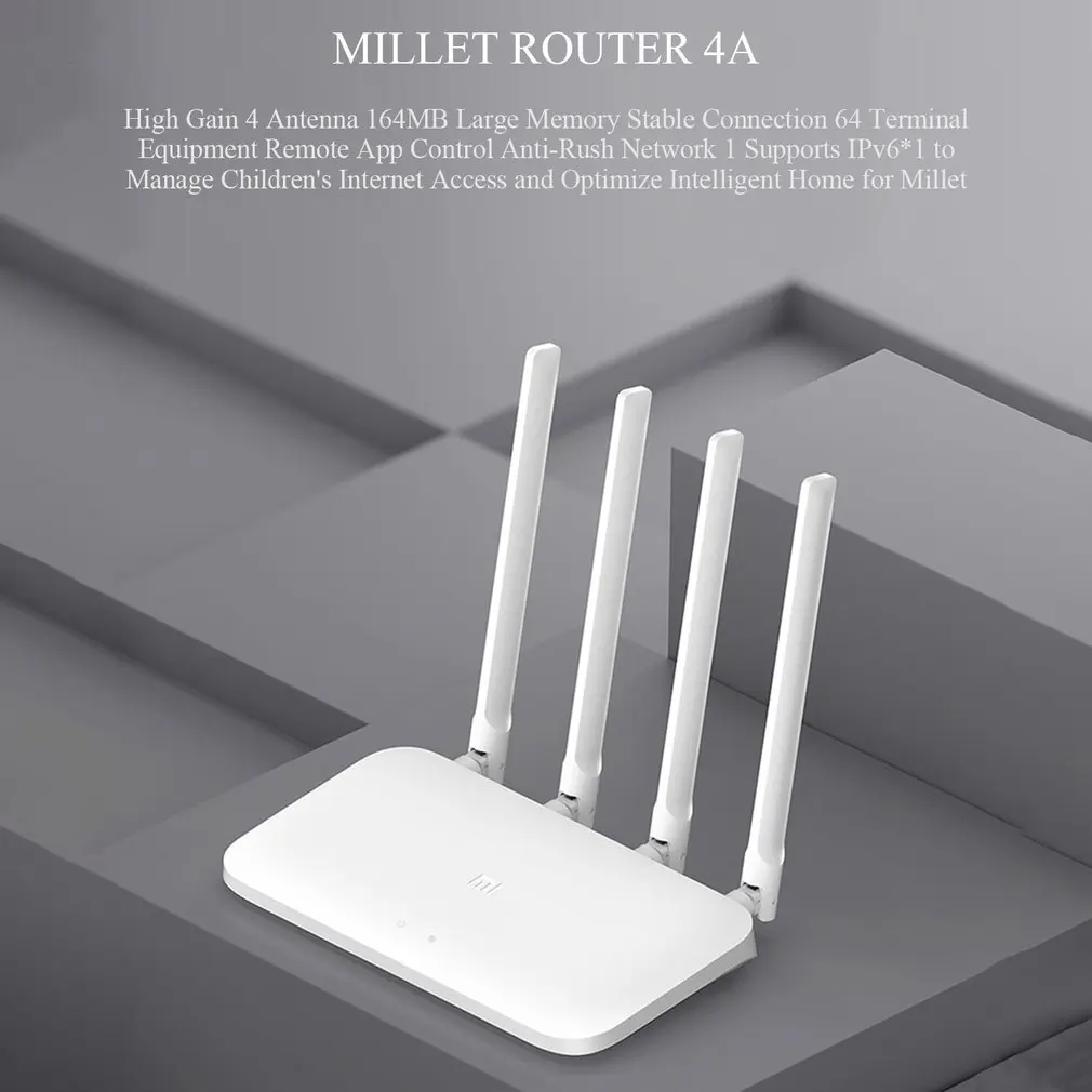 Xiao mi Wi-Fi роутер 4C Roteador APP управление 64 ram 802,11 b/g/n 2,4G 300 Мбит/с 4 антенны беспроводной ретранслятор