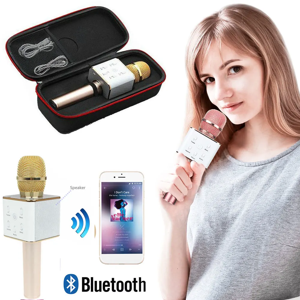 Профессиональный Bluetooth Беспроводной микрофон Динамик ручной караоке