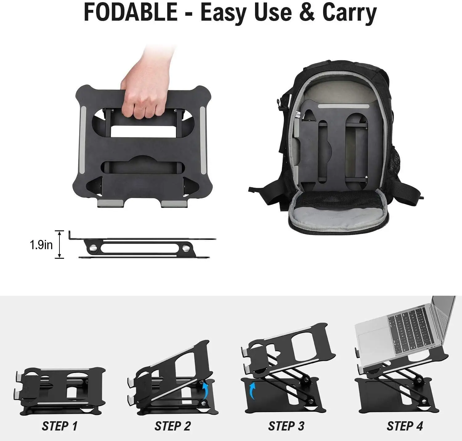 

Adjustable Foldable Laptops Stand Aluminium Bracket Notebook Support Portable Riser Accessories Holder For macbook dell laptop
