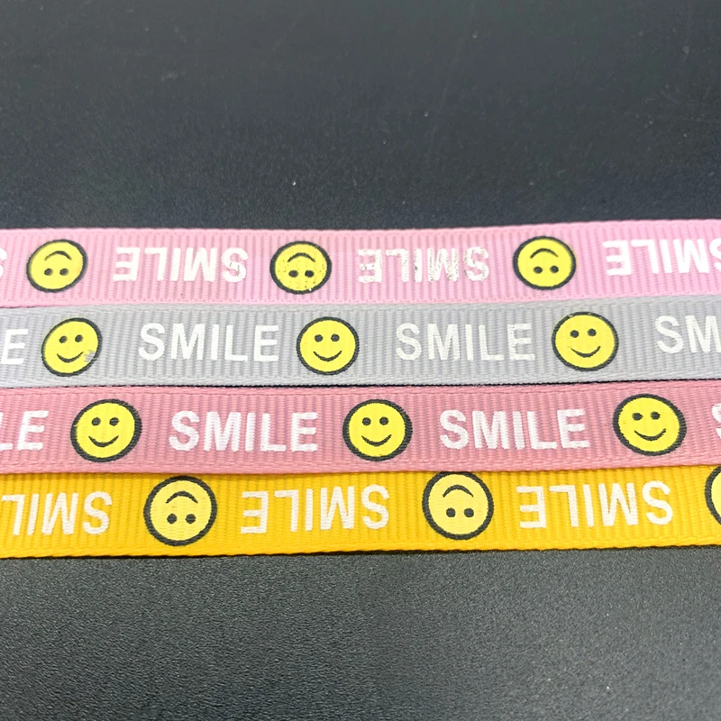Шаблон английской буквы лента с принтом &quotSMILE&quot 10 мм |