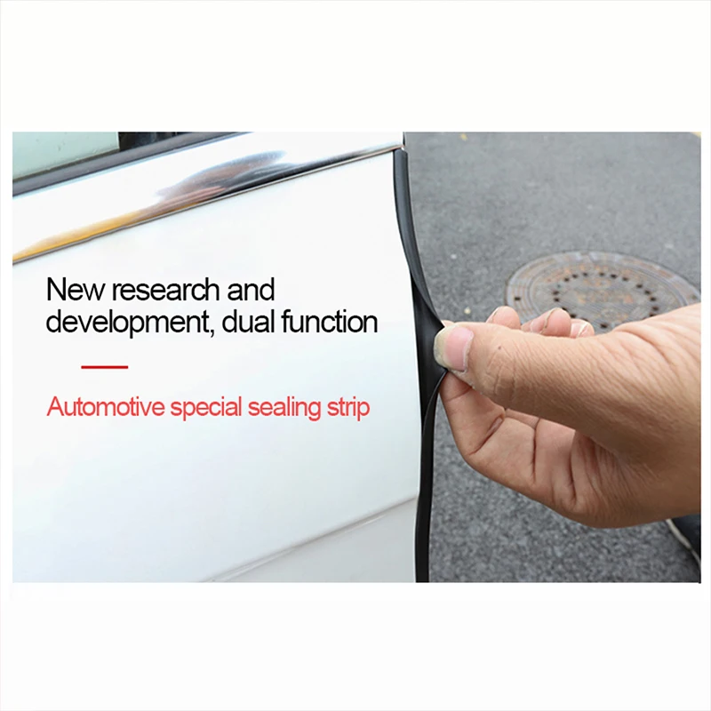 Звукоизоляционные уплотнительные полосы 3 м для края внутренней двери