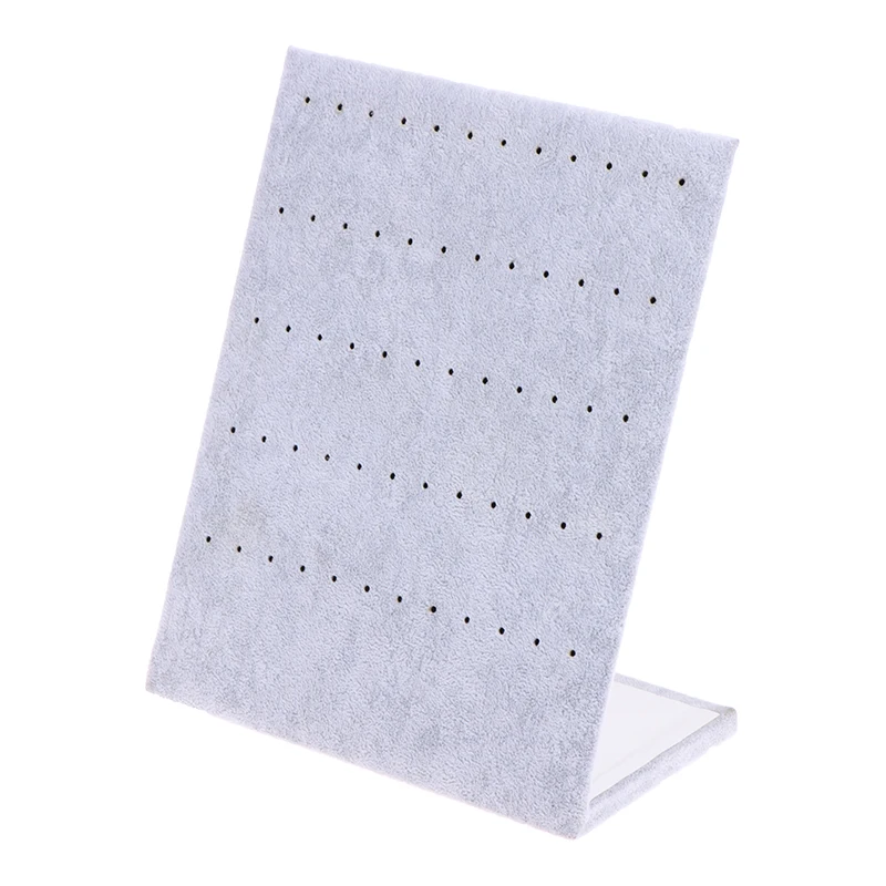 Подставка для ювелирных украшений L-образный держатель с 60 отверстиями серег