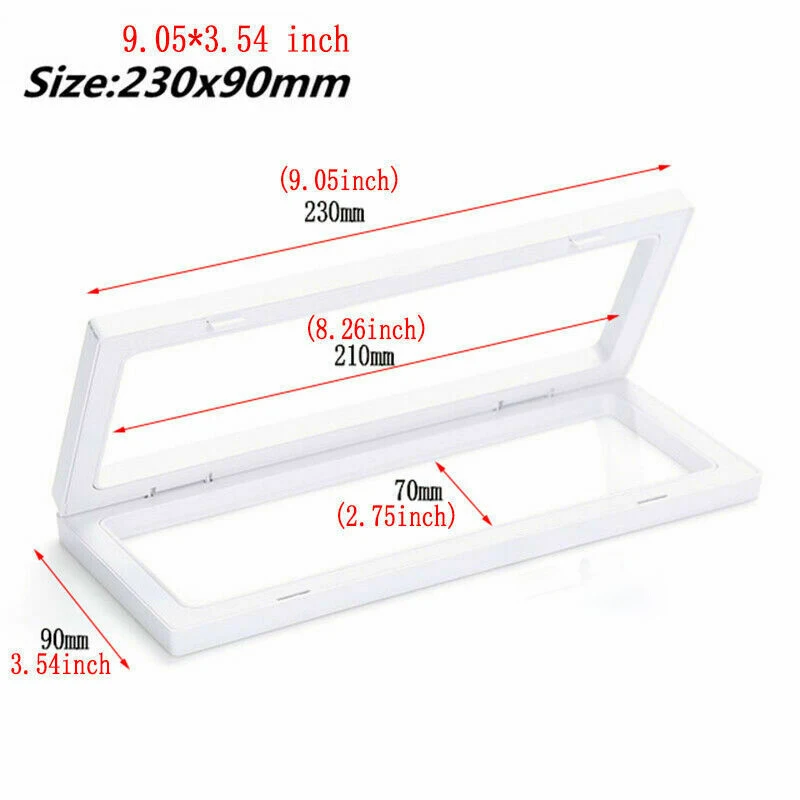 Держатель-рамка для ювелирных изделий 3d плавающий футляр хранения монет