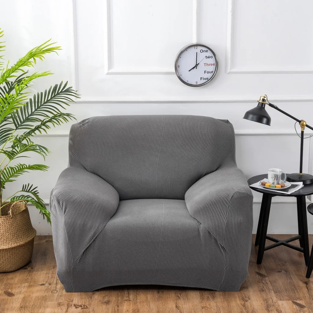 

Elastic Polyester Flannelette Sofa Covers for Living Room Knitted Fabric Furniture Slipcovers Protector 1/2/3/4 Seater