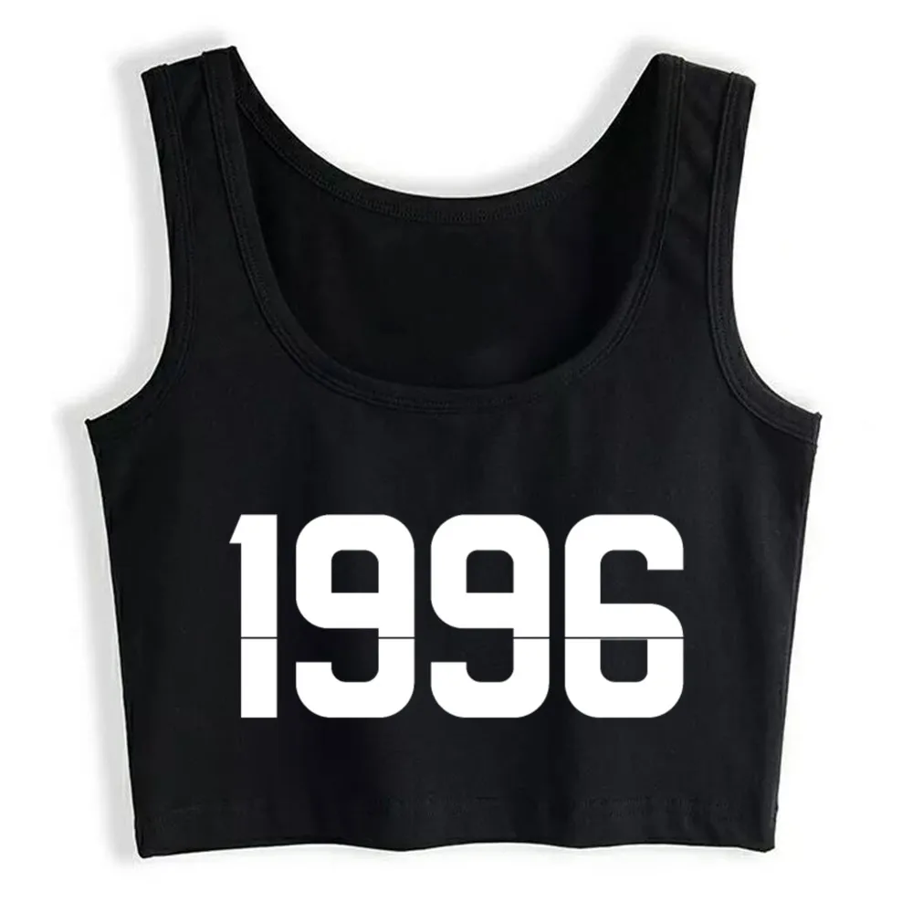 

Crop Top Women 1996 Harajuku Tank Top Women Sleeveless Women Clothes