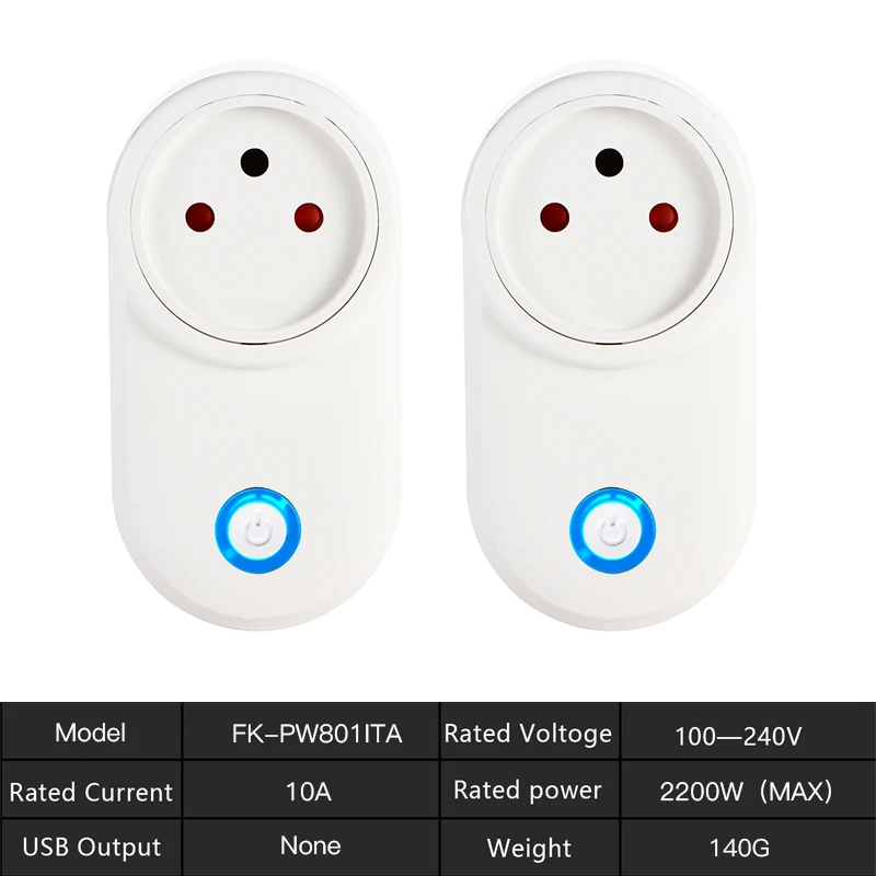10A-2PCS FrankEver 16A Wifi умная розетка, Israel штепсельная розетка с контролем мощности, работает с Google Home Alexa IFTTT Tuya Smart Life APP - Цвет: 10A-2PCS