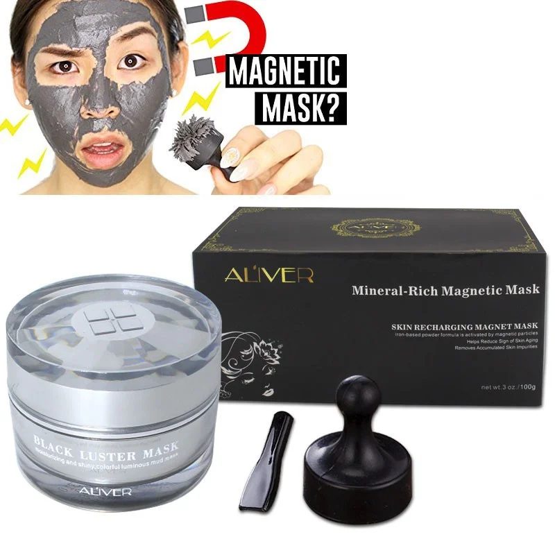 Mineral-Rich Magnetic Face Mask for Face Care Moisturizing Pore Cleansing Anti-Aging Dead Sea Mud Magnet Mask Skin Care