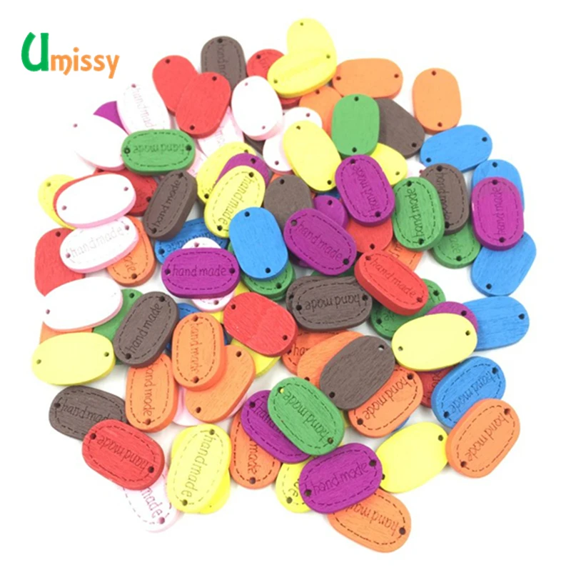 20 шт. деревянные пуговицы для скрапбукинга с 2 отверстиями 18 мм аксессуары