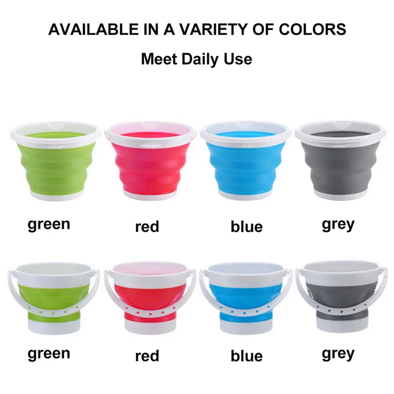 10л Складное портативное ведро для туризма на открытом воздухе мойки автомобилей