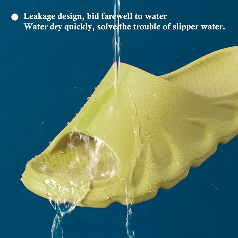 

New Home shoes EVA Thick bottom soft Bathroom slippers Women's and Men's Summer Indoor Slippers Women outdoor Slides