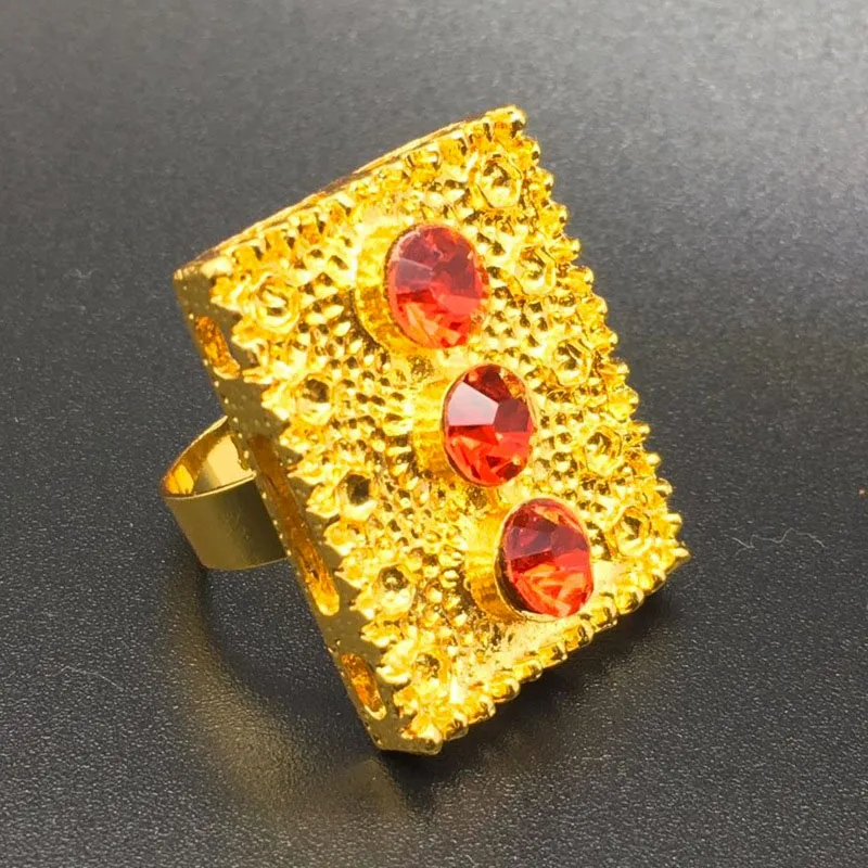 F & Y красный квадратный Циркон высокого качества Роскошные ювелирные изделия