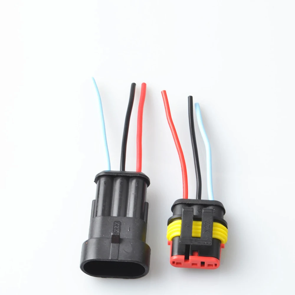 3 Pin Way HID автомобильные мужские и женские электрические соединители для проводов