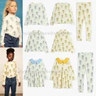 Детская футболка с длинным рукавом, осень 2021, брендовый Топ Mr для маленьких мальчиков и девочек, леггинсы, брюки, платье для маленьких сестер с цветочным принтом, зимняя верхняя одежда