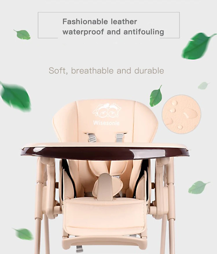 Wisesonle baby dining chair folding multi-functional portable child chair dining table dining table seat