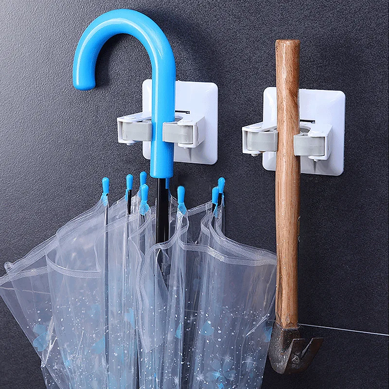 Настенный держатель-органайзер для швабры 1 шт. вешалка щетки метлы стеллаж