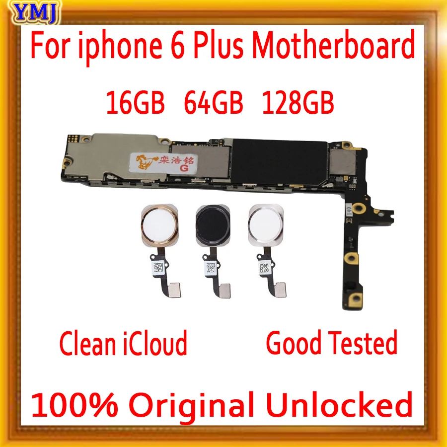 С Touch ID/без ID для iPhone 6 Plus материнская плата с полной разблокировкой 100% оригинал P MB