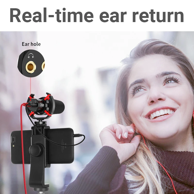 MAMEN профессиональный микрофон для записи видео без батареи кардиоидный Пикап