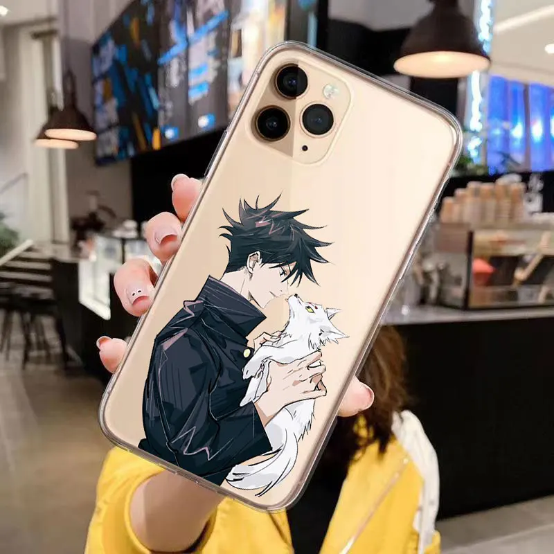 hot anime jujutsu kaisen yuji itadori satoru gojo phone case for 13 pro max 11 pro max 12 mini xs xr 6 6s 8 7 plus cover fundas free global shipping