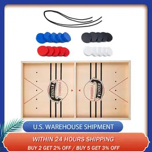 Новинка 2020, пазл, класс игры Puck, быстрый строп, деревянная прочная игрушка Air доска для хоккея, игрушка для родителей и детей, интерактивная игра, шахматы, реквизит