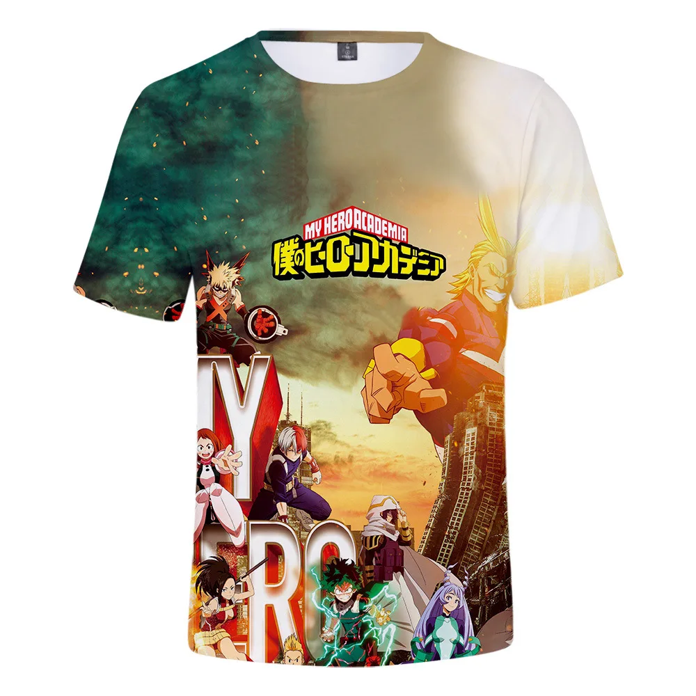 Аниме My Hero Academia Izuku Midoriya Косплей Boku No 3D футболка с коротким рукавом футболки