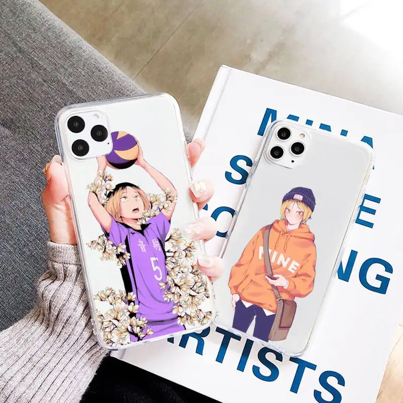 

Kenma Kozume Haikyuu!! Phone Case Transparent Clear for iPhone 11 12 mini pro XS MAX 7 8 6 6S Plus X 5S SE 2020 XR