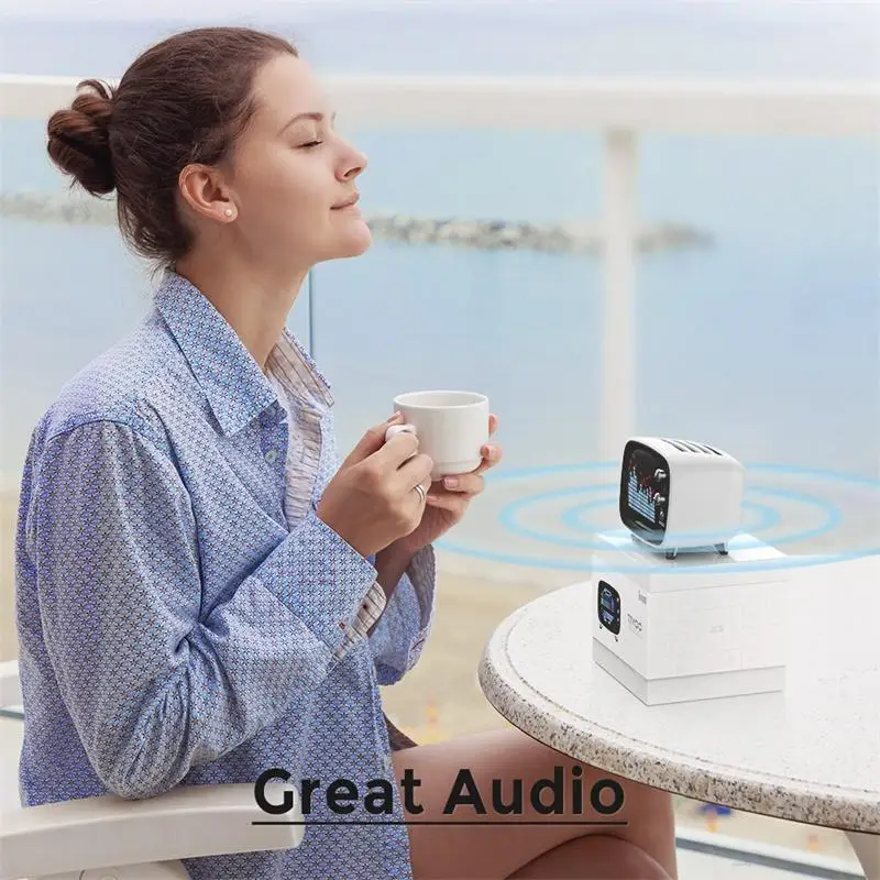2022 New Portable Bluetooth Speaker Pixel Art Creation LED Light Sign Decorations Unique Gift For Girl ​Boy | Электроника