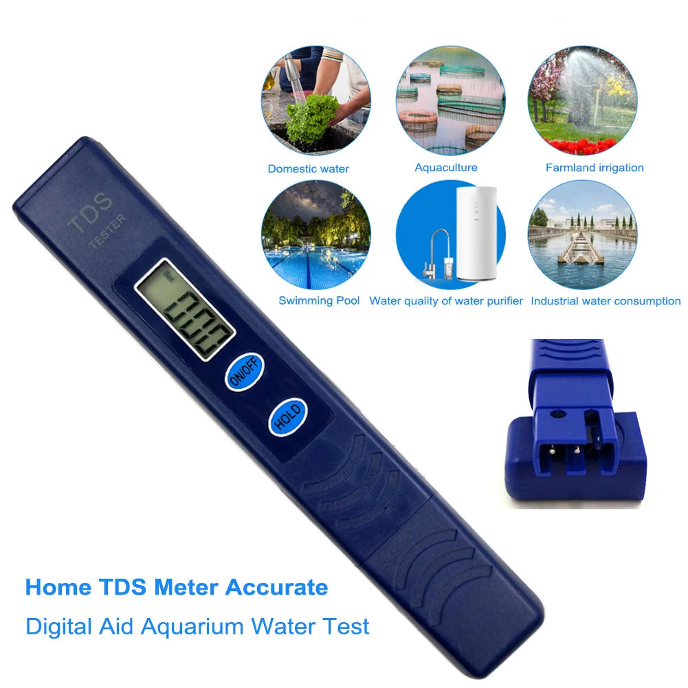 Auto Off Home Water Test Measuring Tool Professional Battery Powered Digital Aid Tester Pen Accurate TDS Meter LCD Display | Инструменты