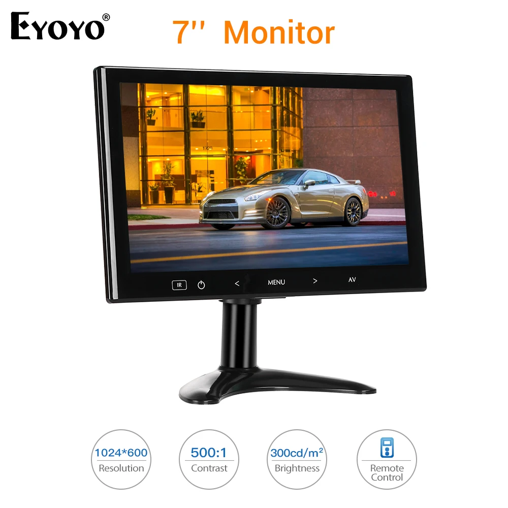 Eyoyo EM07L 7 &quot1024X600 монитор ЖК дисплей Экран HDMI VGA AV Specker компьютер ТВ ПК Ecran&quot М для