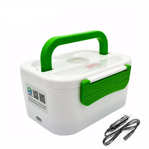 12V car greenB TENBROMAN ланч бокс электрическое отопление дома и автомобиля 12 В 220 В Plug-в Обед Пищевой Контейнер Портативный блюдо Bento Box - Цвет: 12V car greenB