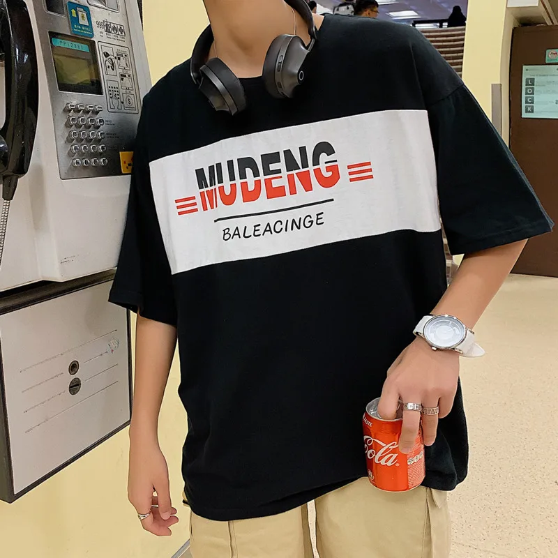 Летняя футболка с короткими рукавами и принтом от бренда Tide модная повседневная