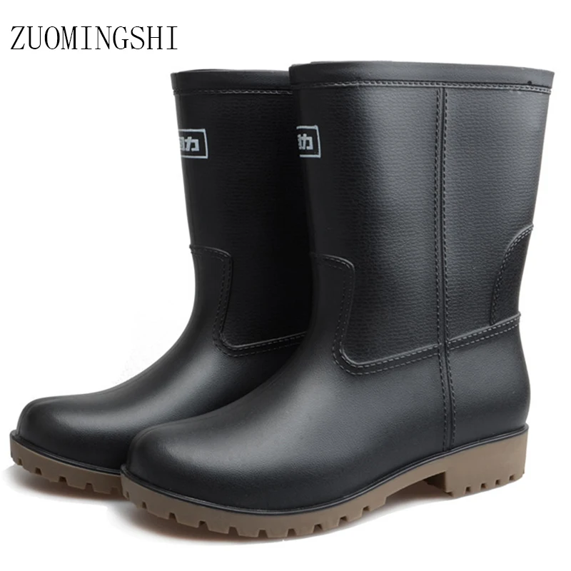 Резиновые сапоги мужские рыболовные ботинки Нескользящие и износостойкие