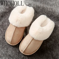 winter women house slipper fashion warm cotton plush shoes fleece fluffy ladies memory foam flats indoor bedroom slippers