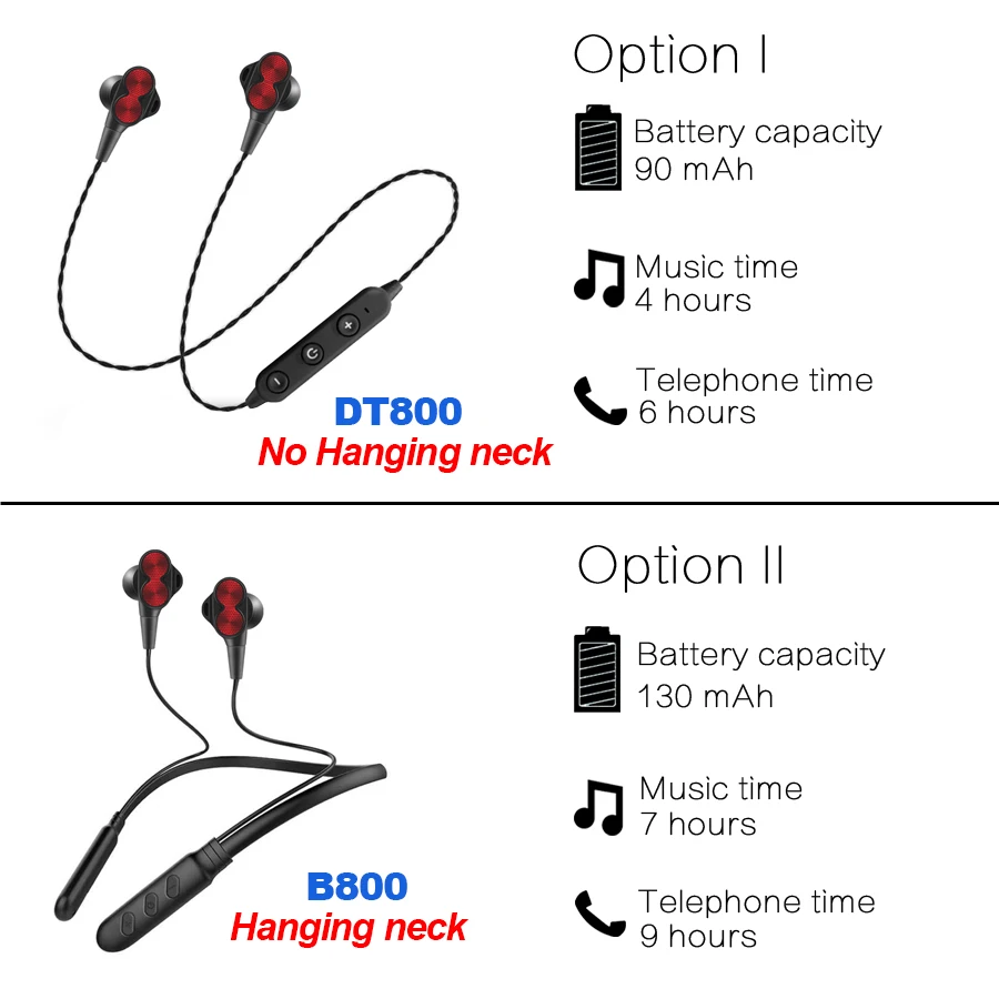 Беспроводные Bluetooth наушники FBYEG с двойным задним басом спортивные четыре